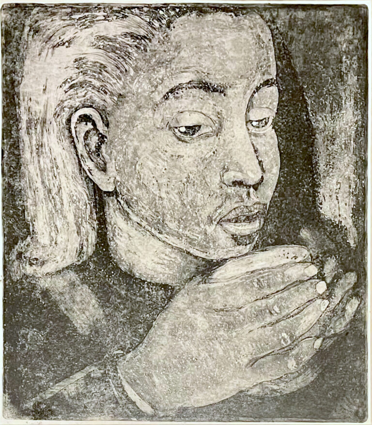 Tüdruk kruusiga, Aino Bach