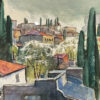HIIBUS, Hugo Eesti Kunst Akvarell Akvarell Reisimuljed Eesti kunst