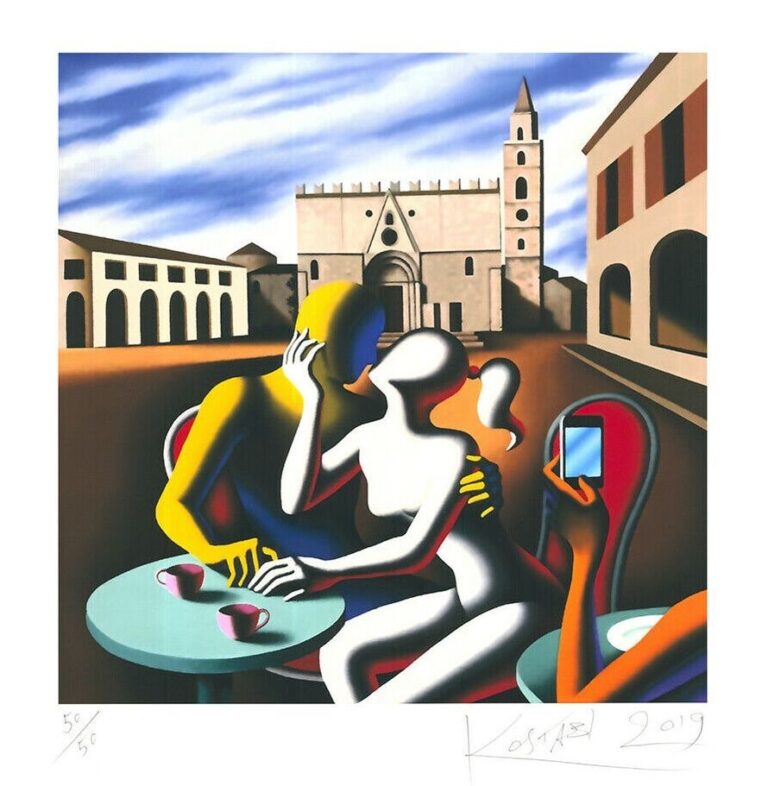 Fabio e Giovanna a Piazza d Amore, Kalev Mark Kostabi