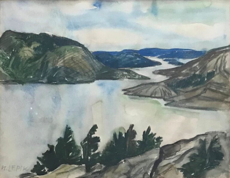 Vaade järvele, Hugo Lepik
