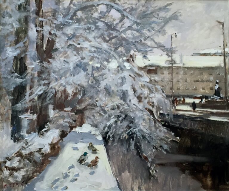 ​”Talvine linn kanaliga, Hugo Lepik