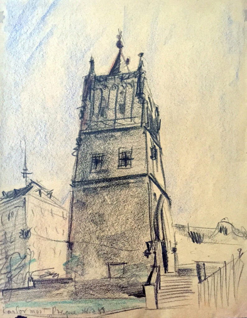 "Karlov most - Prague", 1958