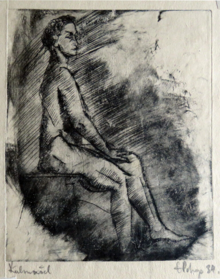 Istuv akt, Erich Pehap
