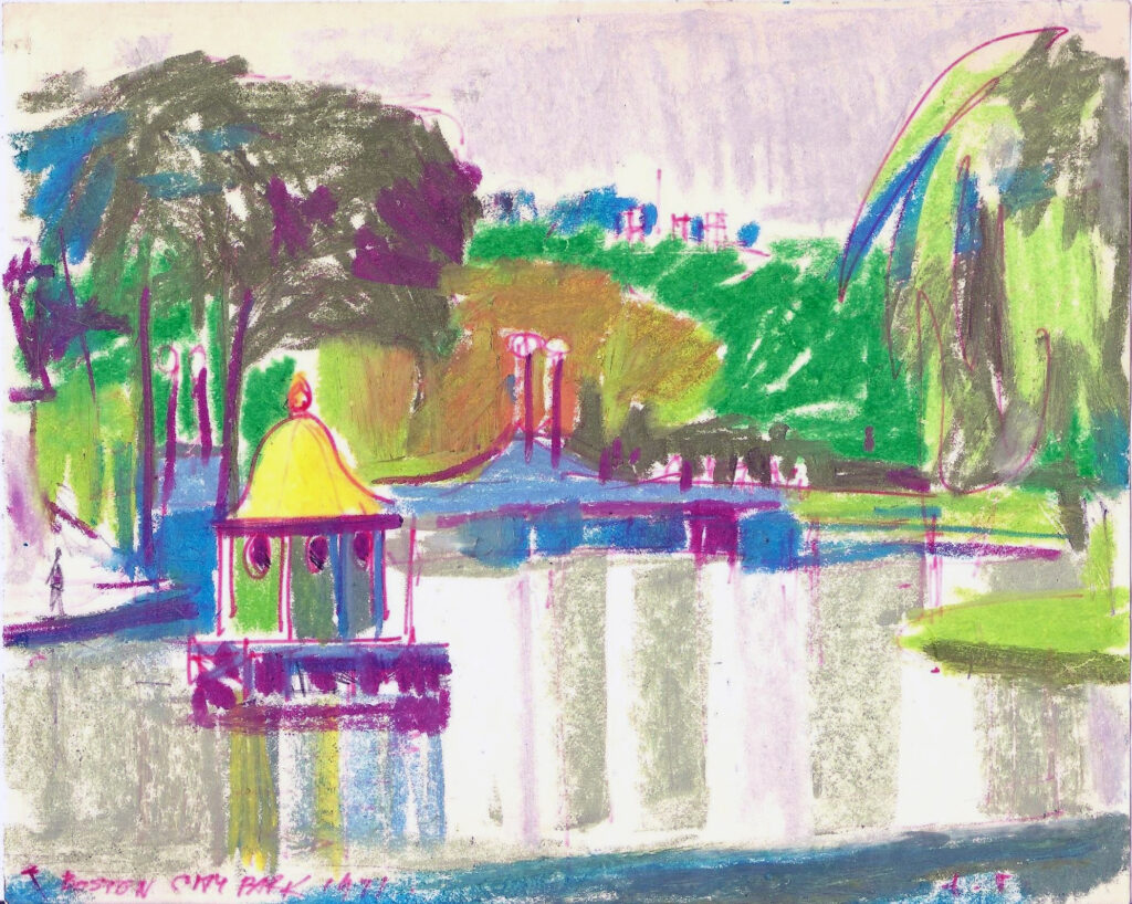 "Boston city park", 1971