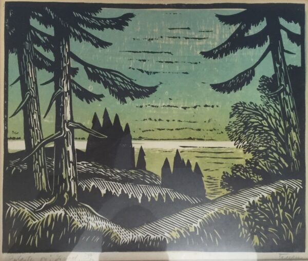 TEEARU, Gita Eesti Kunst Graafika Linool Loodus Eesti klassikud