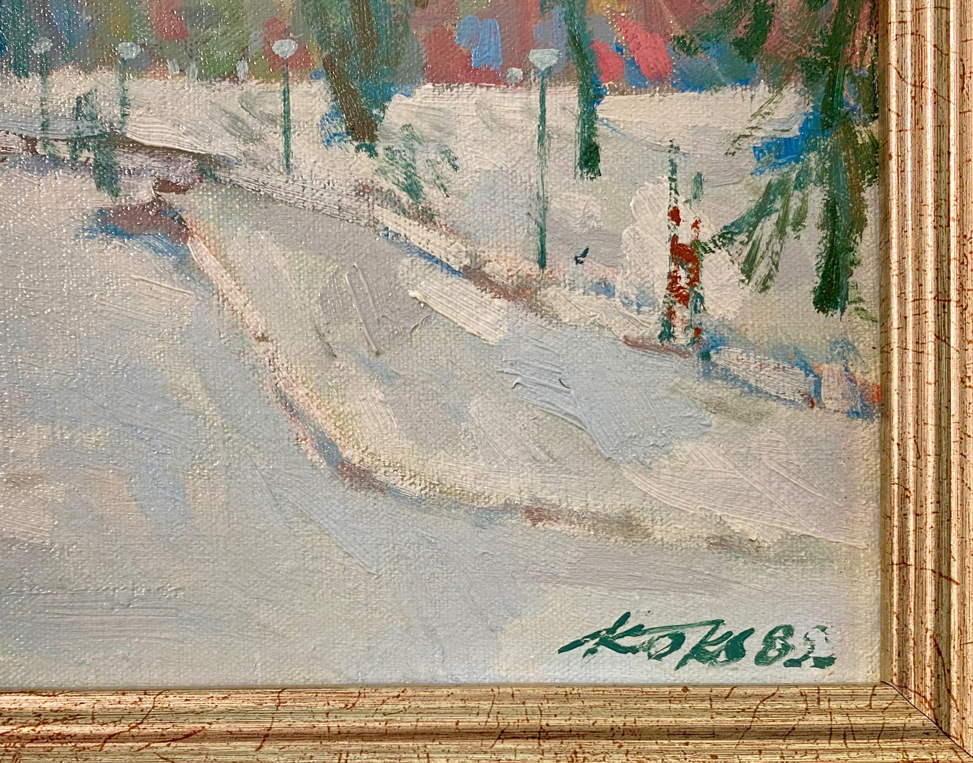 KÕKS, Endel Eesti Kunst Maal Õlimaal Linnavaade Väliseesti kunst