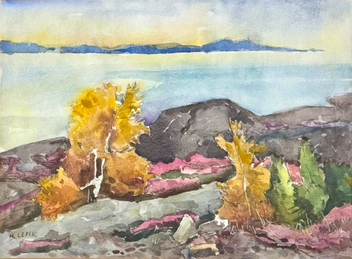 LEPIK, Hugo Eesti Kunst Akvarell Akvarell Reisimuljed Eesti klassikud