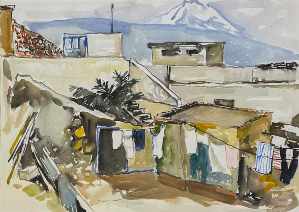 LEPIK, Hugo Eesti Kunst Akvarell Akvarell Reisimuljed Eesti klassikud