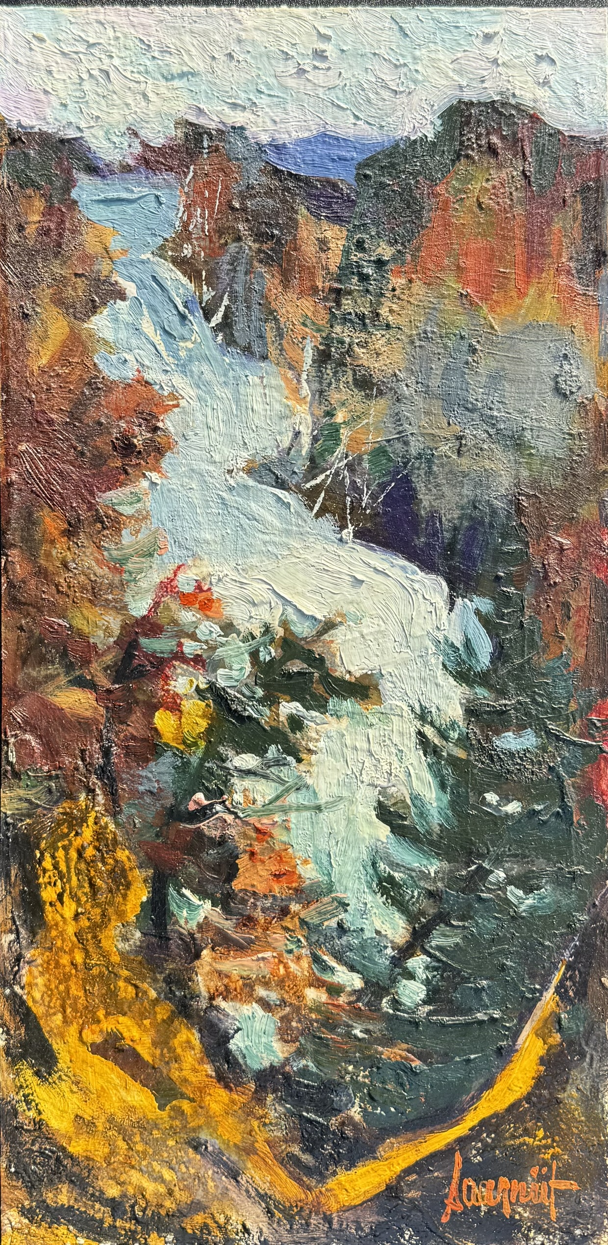 SAARNIIT, Joann Eesti Kunst Maal Õlimaal Loodus Väliseesti kunst