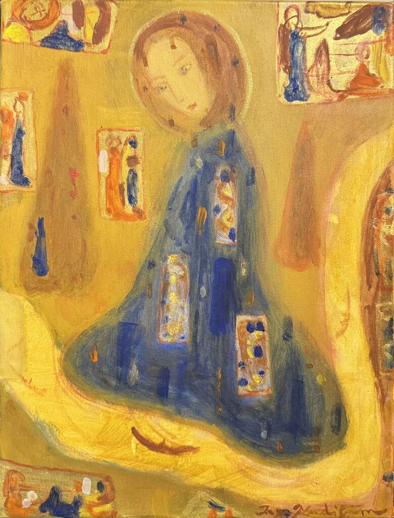 KUDISIIM, Inge Eesti Kunst Maal Akrüül Sümbolism Kaasaegne kunst